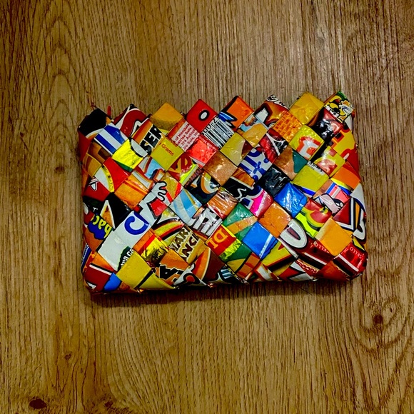 Handbags - Colorful Woven Recycled Clutch